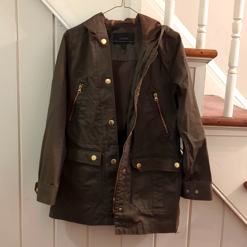 J Crew waxed canvas jacket